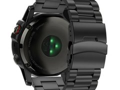 Curea ceas Smartwatch Garmin Fenix 7X / 6X / 5X Plus / 5X / 3 HR / 3, 26 mm Otel inoxidabil iUni Bla