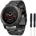 Curea ceas Smartwatch Garmin Fenix 7X / 6X / 5X Plus / 5X / 3 HR / 3, 26 mm Otel inoxidabil iUni Bla